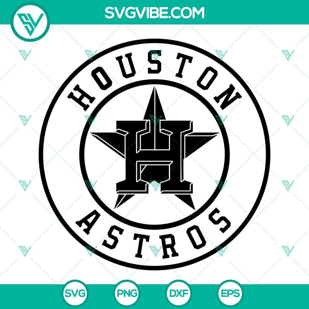 Houston Astros Logo SVG, Baseball Houston Astros SVG PNG DXF EPS Cut Files Astros baseball logo SVG files for download in PNG, DXF, and EPS formats. Great for crafting and sports fans alike.