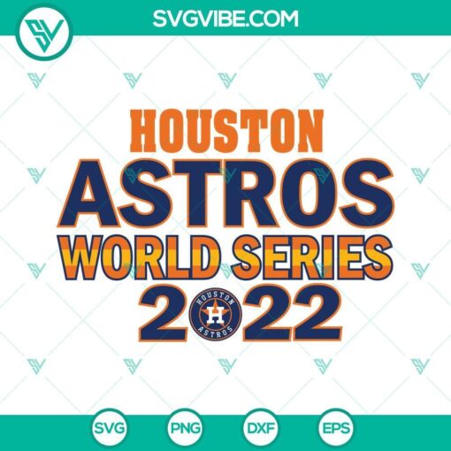 Houston Astros World Series 2022 SVG files, ideal for crafting projects and fan merchandise.
