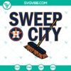 Houston Baseball ALCS Sweep City SVG File with Houston Astros imagery celebrating World Series victory. Best for sports fans and baseball crafts.