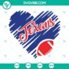 Houston Texans heart logo design SVG images perfect for NFL football fans, high-quality SVG download in PNG format.