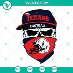 Houston Texans Skull SVG File, Texans Football SVG Files PNG DXF EPS Cut 2