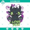 How to Train Your Dragon Valentine SVG featuring Toothless and Light Fury, ideal for crafting projects. Download now!