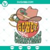 Country Christmas SVG images with a western theme for download. Howdy Christmas design in a digital format. Great for holiday crafts.