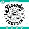 Howdy Pumpkin SVG images with Western Ghost and Cowboy Ghost theme, Wild West design. Great for Halloween craft projects.