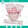 Howdy Valentine Disco Ball SVG Images featuring retro and vintage Valentines Day themed designs for digital use.