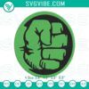 Hulk logo embroidery design featuring Avengers superhero for machine file. Perfect for superhero fans.