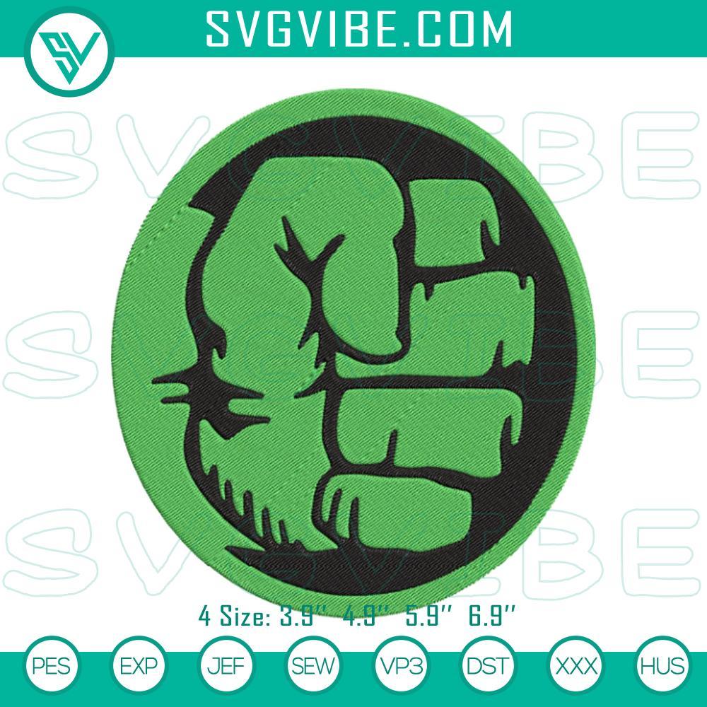 Hulk Logo Embroidery Designs, Avengers Hero Logo Machine Embroidery Files Hulk logo embroidery design featuring Avengers superhero for machine file. Perfect for superhero fans.