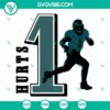 Jalen Hurts Philadelphia Eagles SVG design, download for Eagles fans.