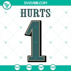 Jalen Hurts football mascot SVG image representing Philadelphia, Hurts 1 SVG images, ideal for digital use.