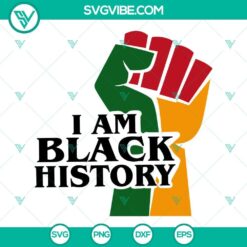 Raised fist hand Afro SVG download celebrating Black History. Ideal for graphic design projects.