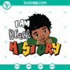Boys Black History SVG files featuring cute Black designs, perfect for celebrating Black History Month.