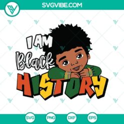 Boys Black History SVG files featuring cute Black designs, perfect for celebrating Black History Month.