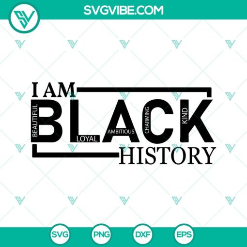 Black History SVG file with melanin and Black Definition design for download, perfect for digital projects.