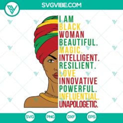 Juneteenth SVG design featuring a Black woman and African motifs, celebrating Freedom Day. Great for digital projects.