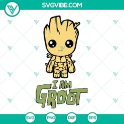 Groot 2022 SVG file for Cricut, featuring a cute Groot design in PNG, DXF, EPS formats. Ideal for crafting projects.