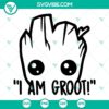 Groot SVG images featuring Baby Groot from Guardians of the Galaxy. High-quality Groot SVG file for crafting projects.