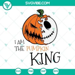 Jack Skellington SVG files for Halloween crafts - PNG, DXF, EPS cut files featuring the Pumpkin King design. Perfect for spooky DIY projects.