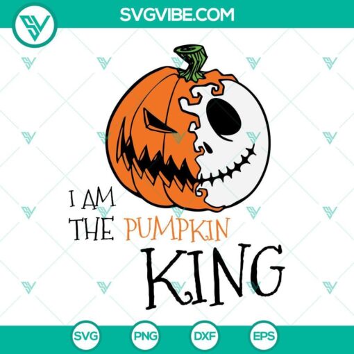 Jack Skellington SVG files for Halloween crafts - PNG, DXF, EPS cut files featuring the Pumpkin King design. Perfect for spooky DIY projects.
