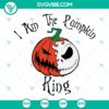 Jack Skellington face and pumpkin design SVG files, perfect for Halloween crafts and decor.