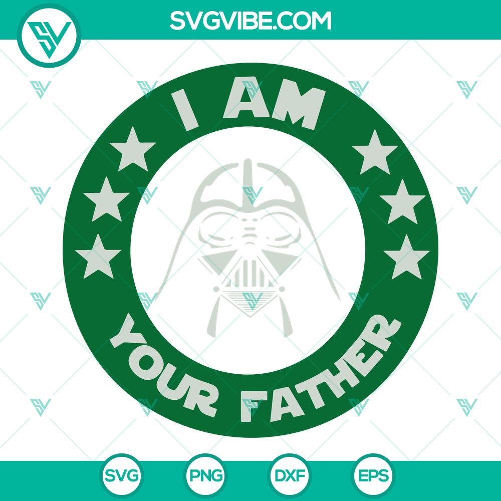 i-am-your-father-darth-vader-starbucks-svg-star-wars-dad-svg-png-dxf-eps-digital-download-9-mockup.jpg Darth Vader themed Starbucks SVG and PNG images for Star Wars dad, ideal for Father's Day gifts.