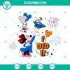 2023 Minnie Graduation SVG images with Disney theme, suitable for senior class of 2023 celebrations.