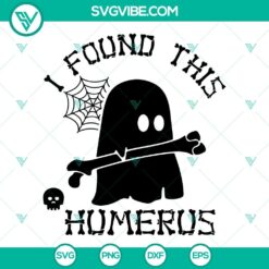 Black Boo Halloween SVG file with humorous skeleton pun design, perfect for spooky crafts and decorations.