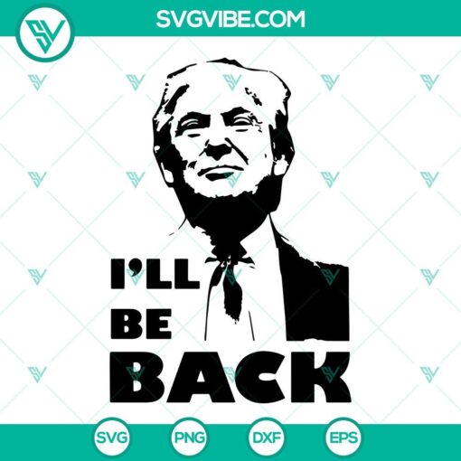 2024 Trump SVG design for download, featuring Donald Trump, available in PNG, DXF, and EPS formats for cutting.