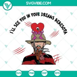 I'll See You In Your Dreams Bebesota SVG Files featuring Bad Bunny and Freddy, ideal for digital crafts.