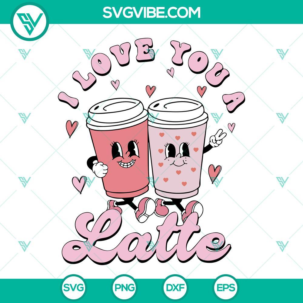 i-love-you-a-latte-valentine-svg-valentine-coffee-svg-funny-coffee-valentines-day-svg-4-mockup.jpg Valentine themed SVG files for coffee lovers, "I Love You A Latte" design, perfect for funny Valentine's Day projects.