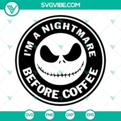 Jack Skellington coffee SVG bundle with 