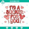 Love Lollipop SVG design with Mickey and Minnie Mouse characters, perfect for crafts and DIY projects.