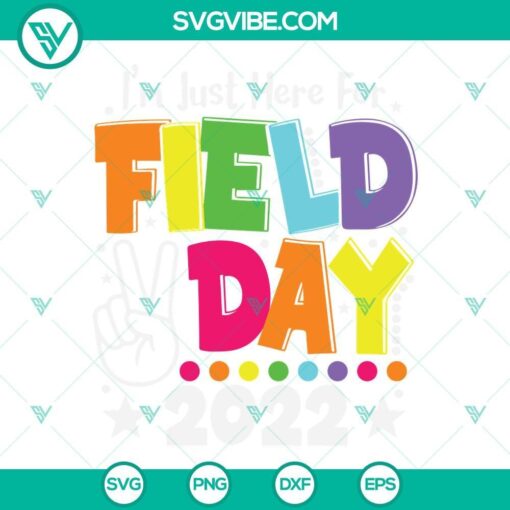 Teacher Field Day SVG file for Field Day 2022, featuring playful design elements. Great for teachers participating in school events.