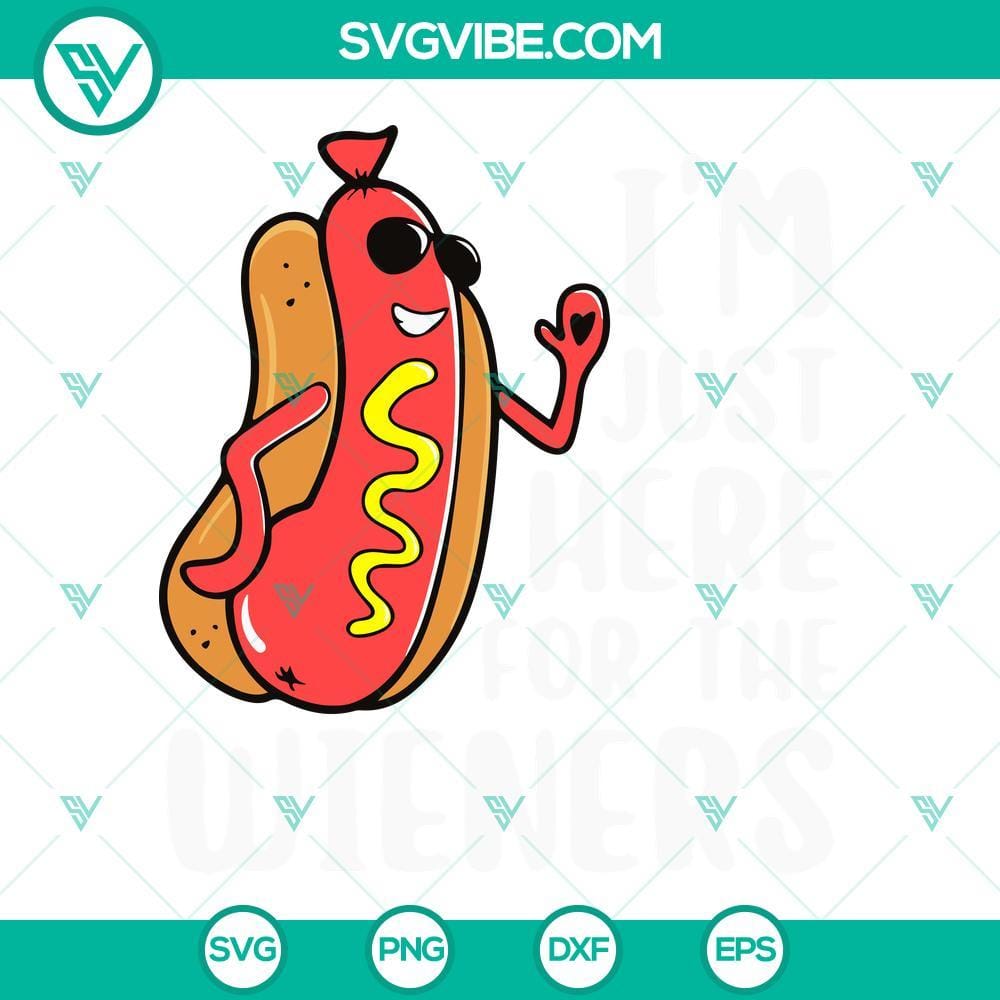 i-m-just-here-for-the-wieners-svg-hot-dogs-svg-4th-of-july-svg-funny-independence-day-svg-png-dxf-eps-10-mockup.jpg 4th of July SVG with humorous "I'm Just Here For The Wieners" design featuring hot dogs. Perfect for holiday crafting and decor.