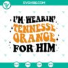 Tennessee Orange Retro Wavy SVG download featuring the name Megan, ideal for personalizing digital designs.