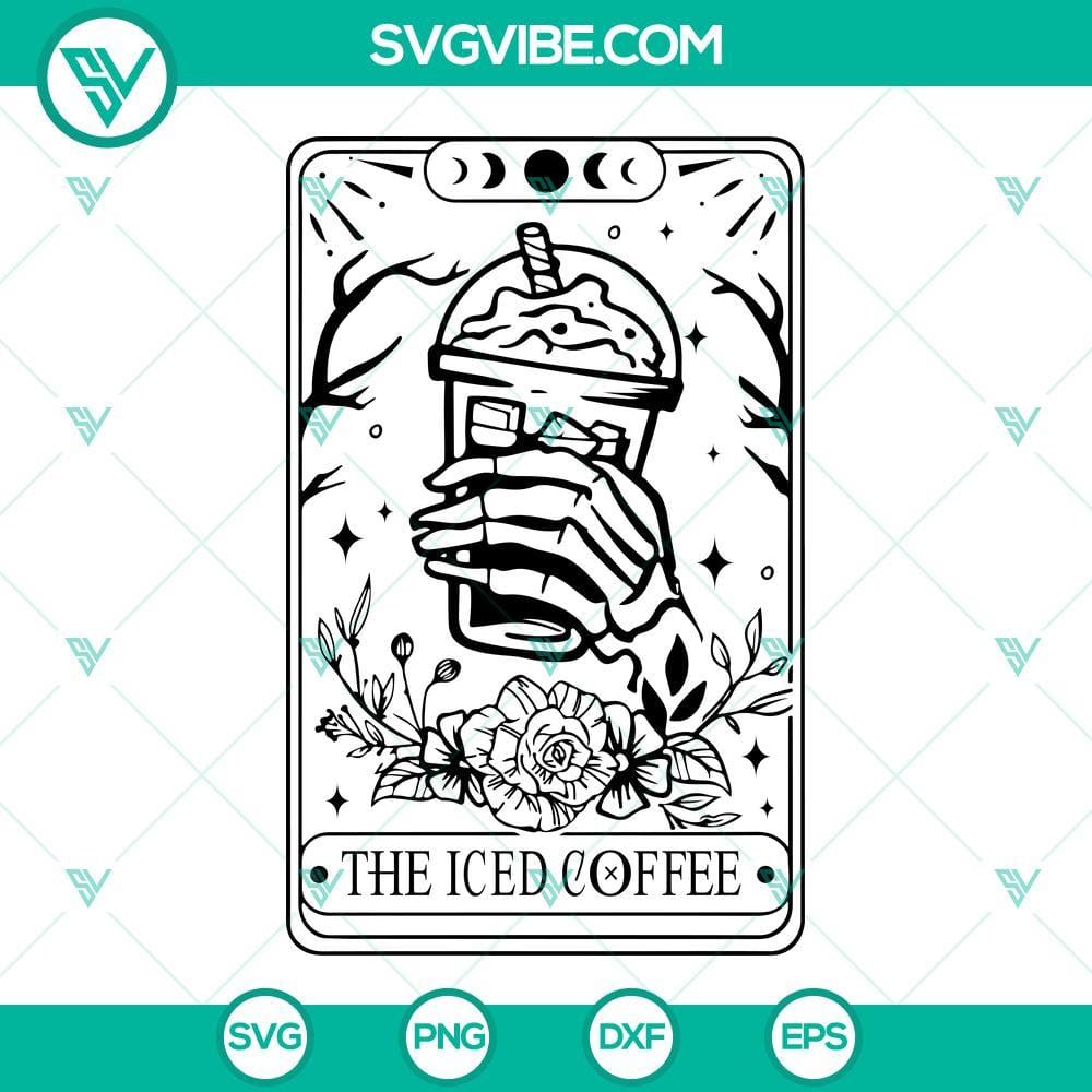 iced-coffee-skeleton-hand-tarot-svg-the-iced-coffee-tarot-card-svg-skull-coffee-svg-7-mockup.jpg Iced Coffee Skeleton Hand Tarot card, with unique design for SVG Download. Perfect for tarot enthusiasts.
