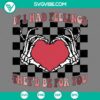 Skeleton hand holding heart with text "If I Had Feelings They's Be For You". Valentine's Day SVG files in PNG, EPS, and DXF formats.