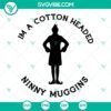 Cotton Headed Ninny Muggins SVG file with Elf and Funny Christmas design for holiday crafts and decorations.