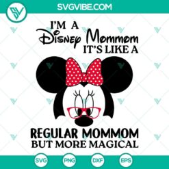 Disney Mommom SVG file design with magical theme for moms who love Disney, perfect for crafting projects.