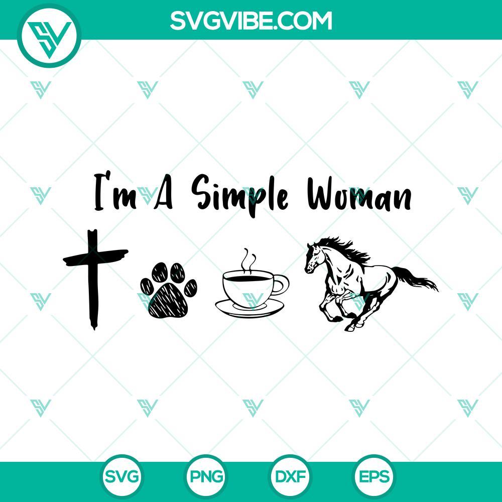 im-a-simple-woman-love-jesus-and-horse-svg-dog-svg-coffee-svg-simple-mom-svg-png-dxf-eps-download-7-mockup.jpg Simple woman love Jesus and horse, dog, coffee SVG images for download.