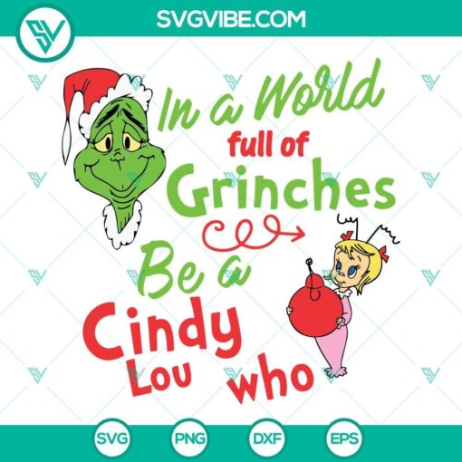 Cindy Lou Who SVG file with Grinches design, perfect for holiday crafting projects. Great for Christmas themes.