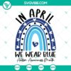 April autism awareness month SVG files with blue designs for download, ideal for supporting and promoting autism awareness initiatives.