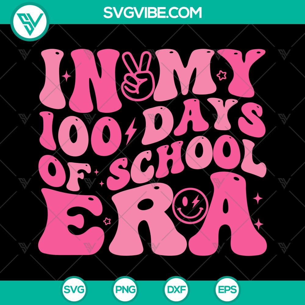 in-my-100-days-of-school-era-svg-back-to-school-svg-happy-100th-days-of-school-svg-mockup.jpg 100 Days of School era SVG design, perfect for back to school projects. Happy 100th Day celebration with this SVG download.