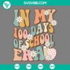 100 days of school-themed SVG file perfect for crafting projects like shirts, mugs, and more. Includes PNG, DXF, and EPS formats.