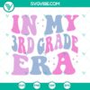 3rd Grade teacher SVG images for download, featuring cute back to school designs perfect for third grade era themed projects.