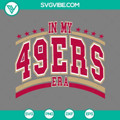 Taylor Swift San Francisco 49ers SVG file featuring football-themed design for 49ers era fans.