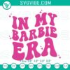 Barbie era retro embroidery design featuring a trendy Barbie girl theme.
