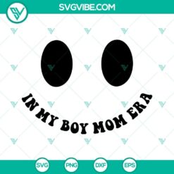 Retro Boy Mom Era SVG download with trendy design for moms of boys. Ideal for crafting projects.