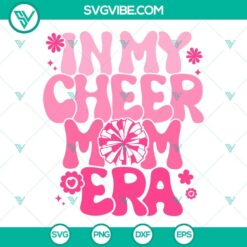 Cheer Mom Era SVG Bundle featuring Cheer Mom and Cheer Mama SVG files for download. Perfect for cheer moms.