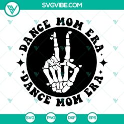Dance Mom SVG images with dancer silhouette and 