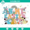 Cute Disney Easter Bunny SVG featuring Mouse and Friends for Cricut PNG, perfect for Easter crafts and projects.
